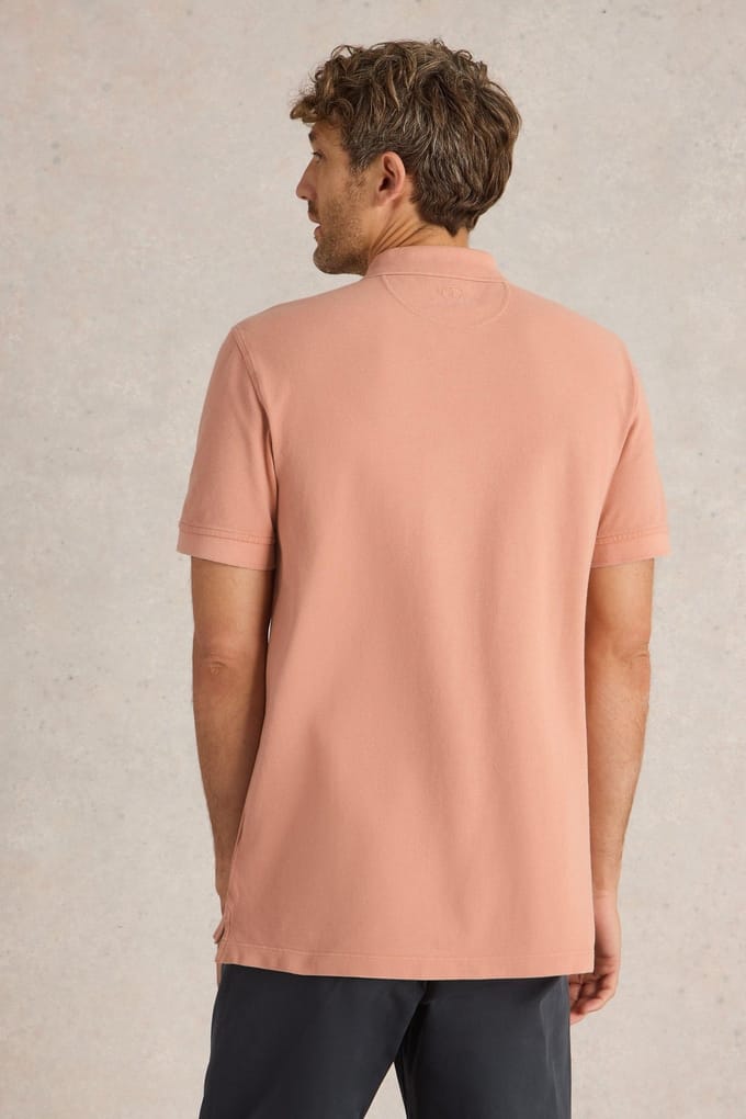 White Stuff Utility Polo Mid Pink Größe: S | Poloshirts Outlet | Herren | Rosa