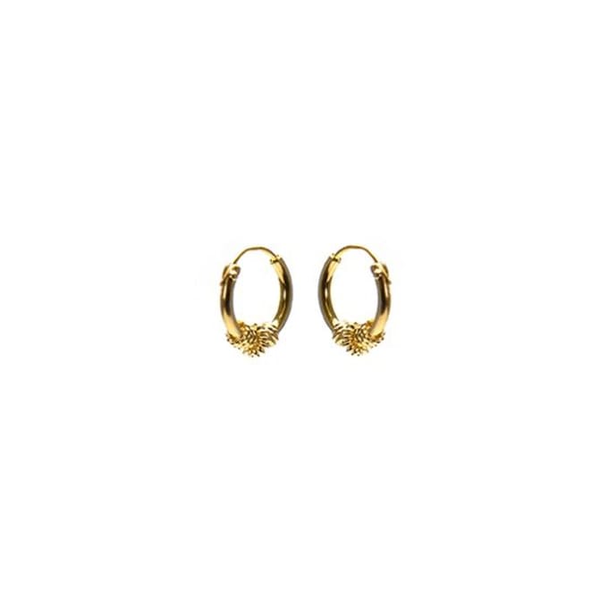 Karma Bali hoop oorringen BC45.10 Goud (10MM)