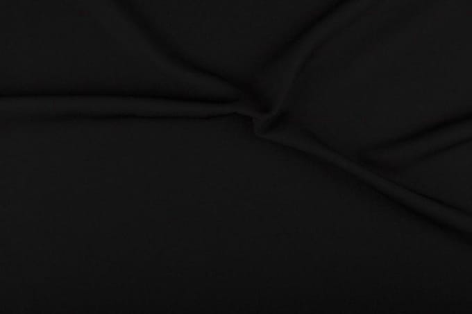 Texture/Polyester stof - Zwart - 50 meter
