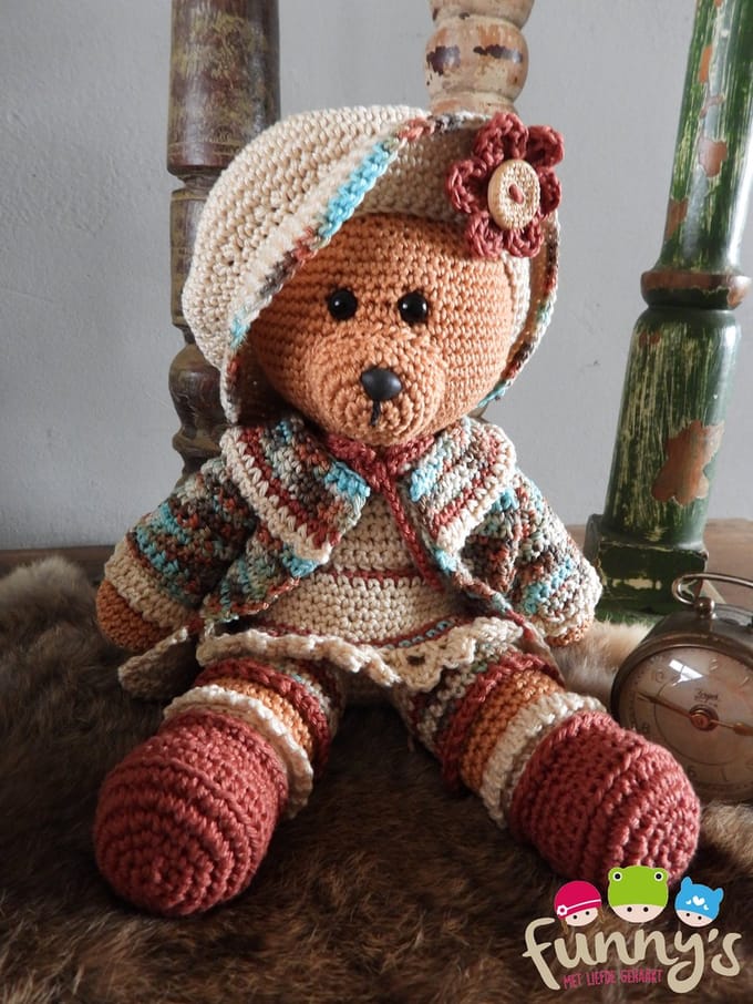 Haakpakket Funny bear Cathy