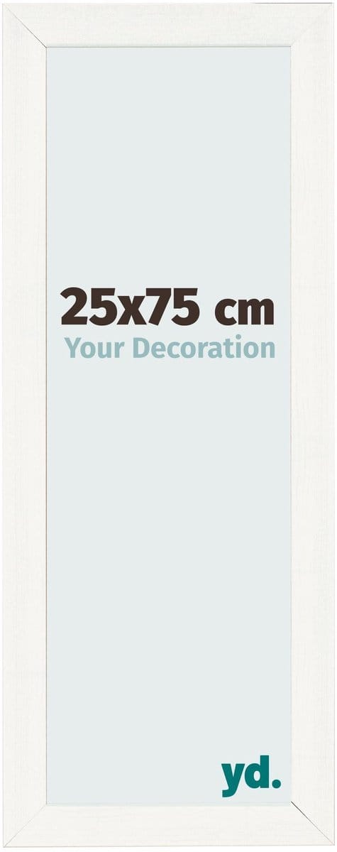 Your Decoration - Fotolijst 25x75 cm - MDF - Wit Geveegd - Pisa