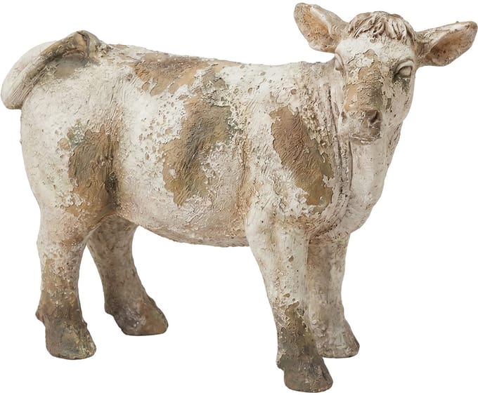 Clayre & Eef Beeld Koe Beige Keramisch materiaal