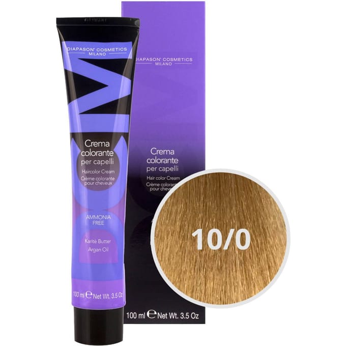 DCM Hair Color Cream Ammonia Free 10/0 Natural 100ml