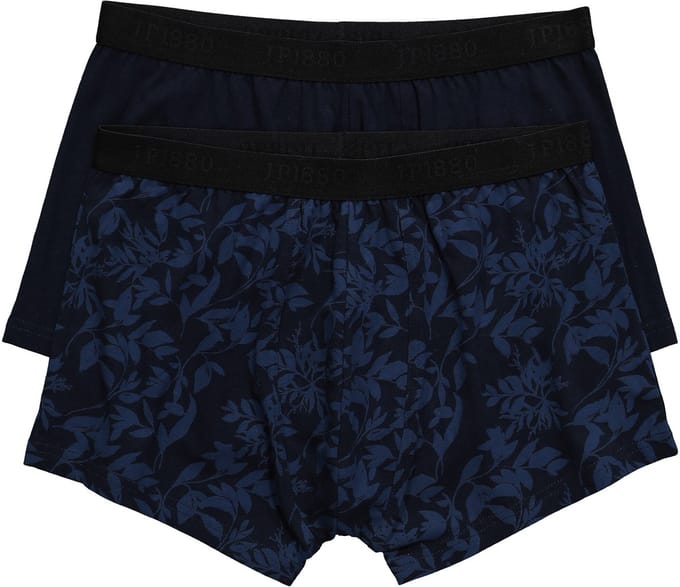 JP 1880 - Heren - Hip-pants FLEXNAMIC® set van 2 onderbroek - Navy blauw - Maat L