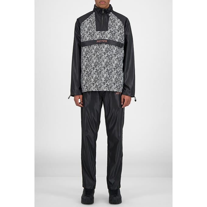 Daily Paper Grey Leaves Black Hole Jacket Maat: S | Regenjassen Outlet | Unisex | Grijs