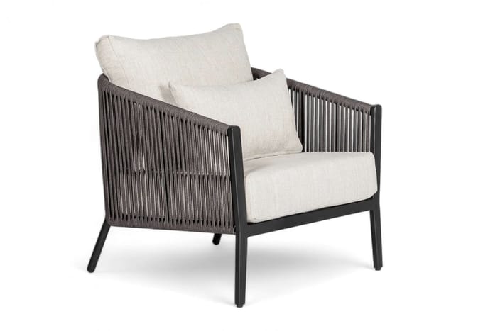 Belito Ouddorp Lounge Tuinstoel | Grey Rope | All-Weather