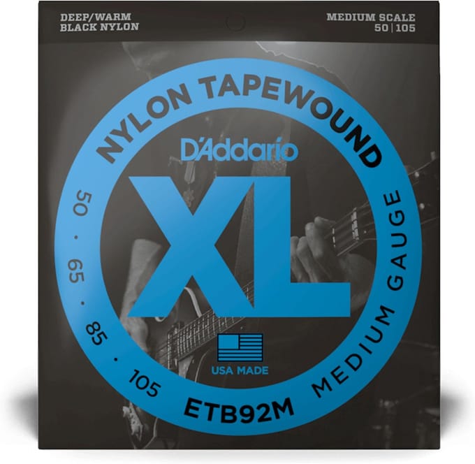 D'Addario 4er Bass XL Tapewound 50-105 Medium Scale, Nylon, ETB92M - Snarenset voor 4-string basgitaar