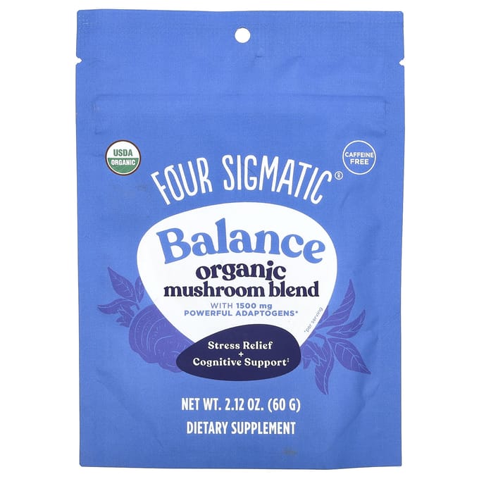 Four Sigmatic, Balance, mélange de champignons biologiques, sans caféine, 2,12 oz (60 g)