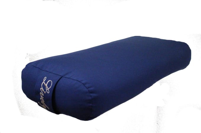 Yoga Bolster - Navy blauw - Rechthoek - plat