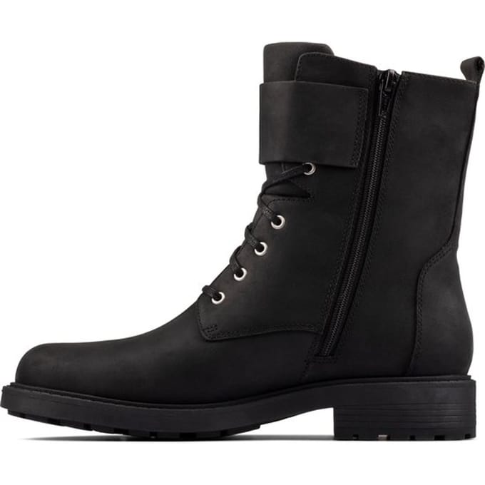 Clarks Orinoco2 Lace - Maat 36 - Dames Laarzen - Black Leather