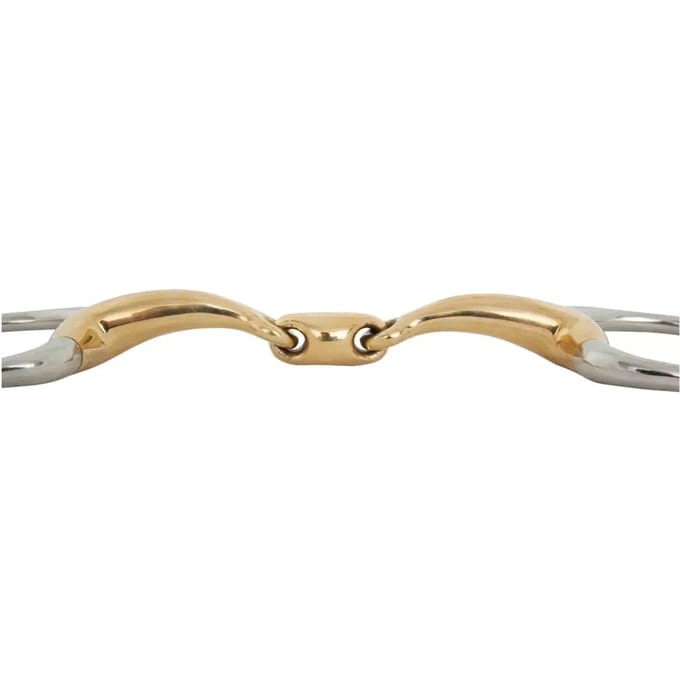 BR DUBBEL GEBROKEN BUSTRENS SOFT CONTACT 16 MM Bruin-brons