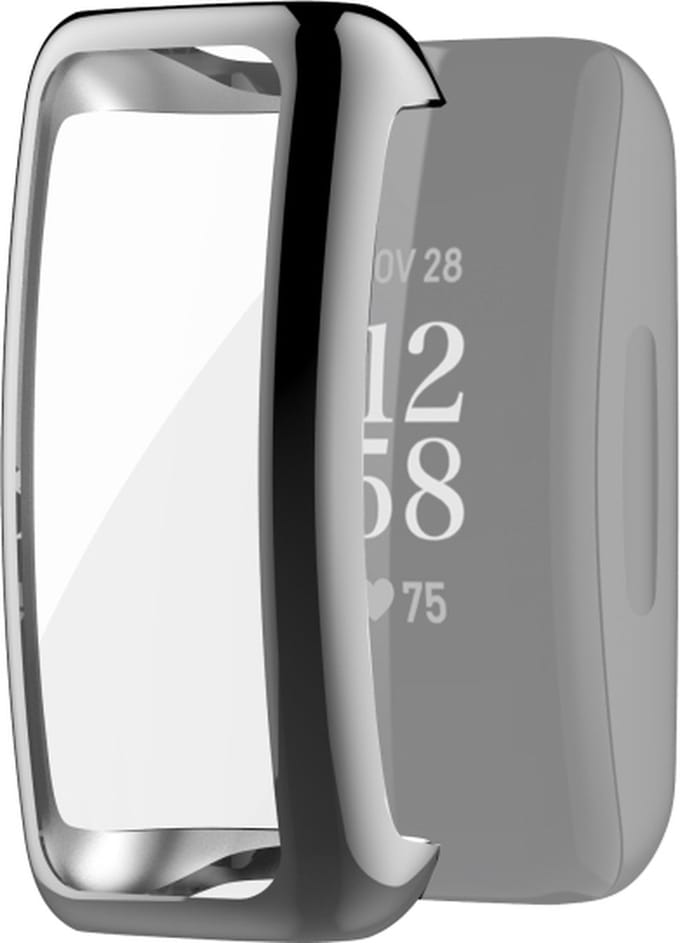Screenprotector watch case - hoesje - geschikt voor Fitbit Inspire 2 - grijs
