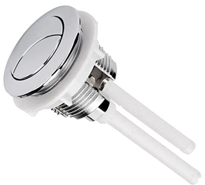 Dubbele Toiletspoelknop 38-45mm - Flexibele en Eenvoudige Installatie