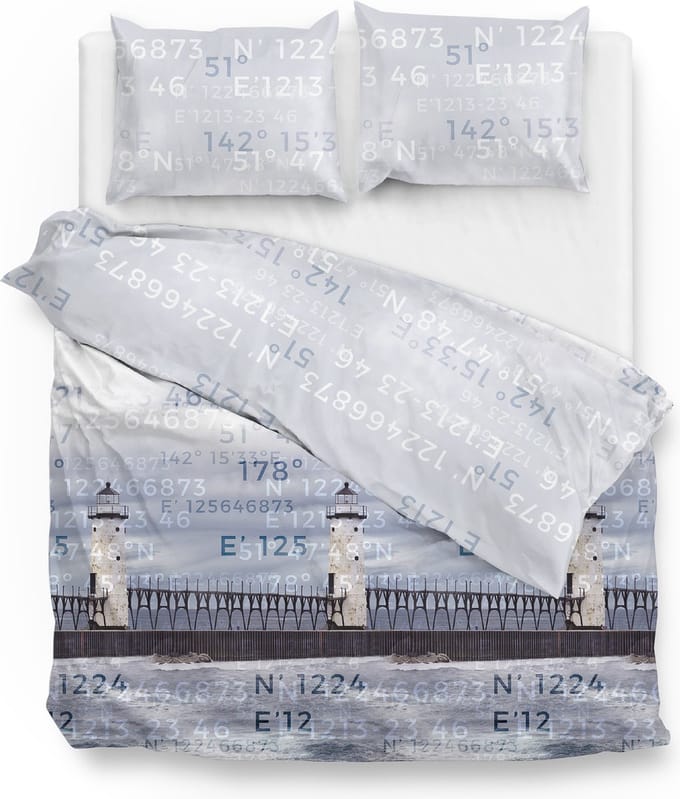 Zohome dekbedovertrek Tanner - 240 x 200/220 cm - blauw