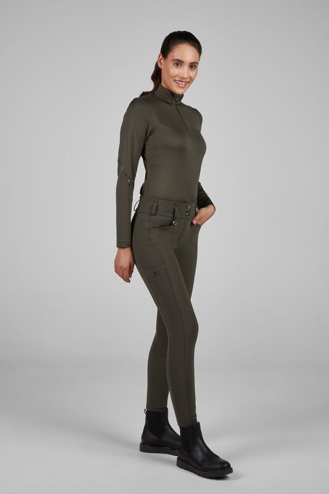 Pikeur Rijbroek New Candela Highwaist Deep Khaki - 42
