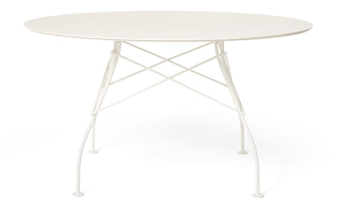 Kartell Glossy Outdoor Tafel - wit - wit - rond