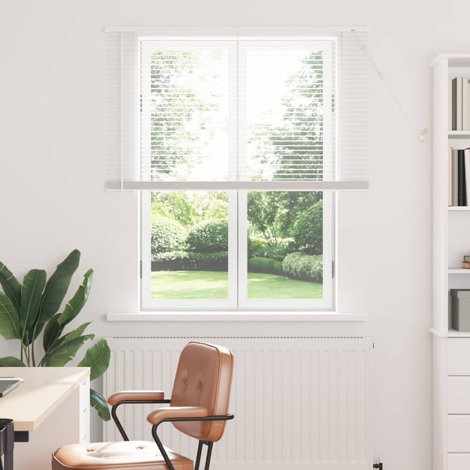 vidaXL - Venetiaanse - jaloezie - Wit - 150 - x - 110 - cm - 25 - mm - PVC