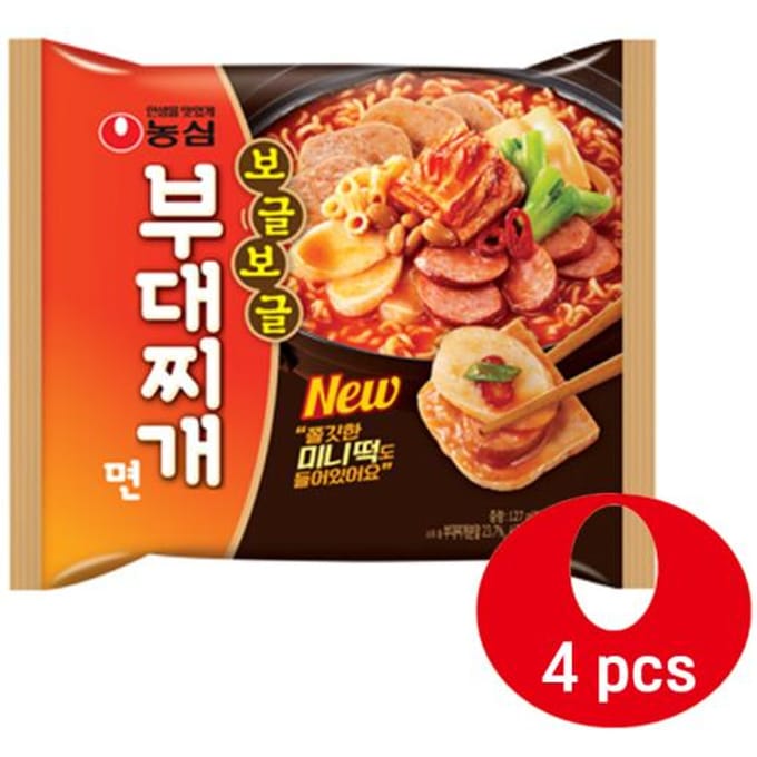 Nongshim Budae/Army Jjigae/Ragoût de nouilles 127g (3 Options) 8PCS