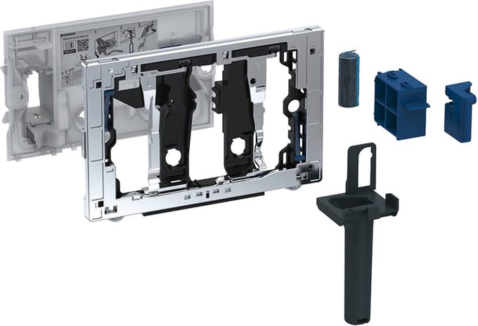 Geberit Sigma duofresh toiletstickhouder - 8cm antraciet - grijs