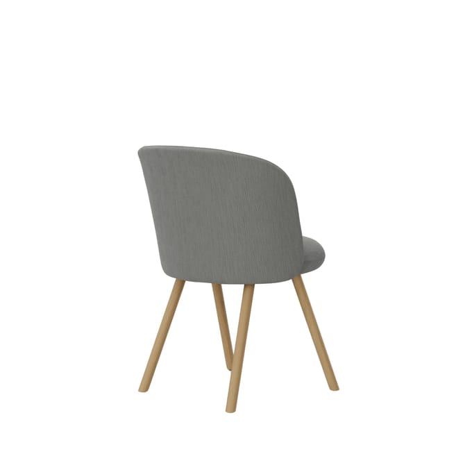 Vitra Mikado stoel eiken frame - bergrau Iroko 2 silbergrau