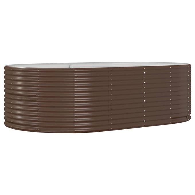 vidaXL - Plantenbak - 212x140x68 - cm - gegalvaniseerd - staal - bruin