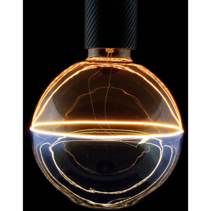 Segula LED globe Illusion, E27 G145 blauw/amber 6W 1.900K dimbaar