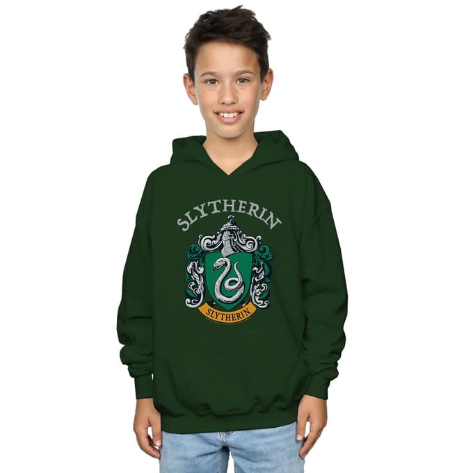 Harry Potter Jongens Slytherin Crest Hoodie (Bosgroen)