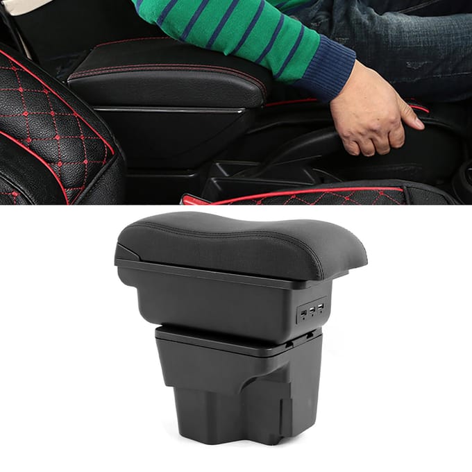 Centrale Console Armleuning Organizer Doos Container Vervanging Past voor Kia Rio 3 20122016 black