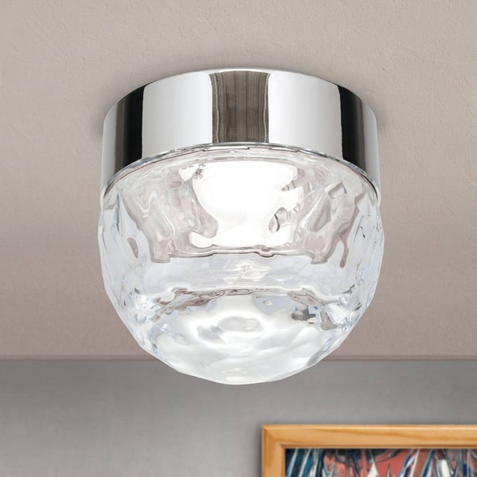 ORION LED plafondlamp Ball 1-lamp, nikkel, rond
