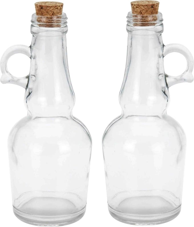Excellent Houseware Tafeldekken olie/azijn flessen set - 2 st - 250 ml