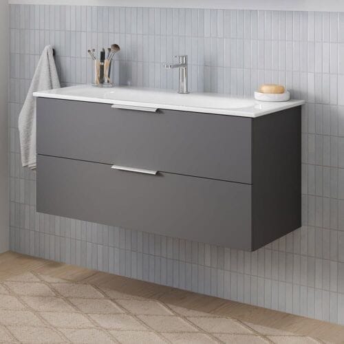 Steinkamp Living 2.0 / GROHE Essence washbasin 100 cm with vanity unit 95 cm STGGR02397WT-266