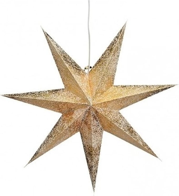 G. Wurm kerstster - goud - papier - 60 cm - kerstversiering - kerststerren - kerstdecoratie