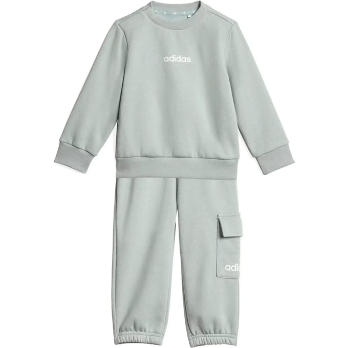 Adidas Essentials Joggers Fleece Set Groen 0-3 Months Kinderen