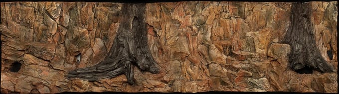 Ceramicnature Achterwand Standard 196 X 54 Cm Mineraalhars Bruin