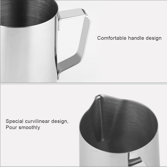 Espresso Opschuitlepels Roestvrij Staal Espresso Melk Opschuitlepel met Thermometer Koffie zilver