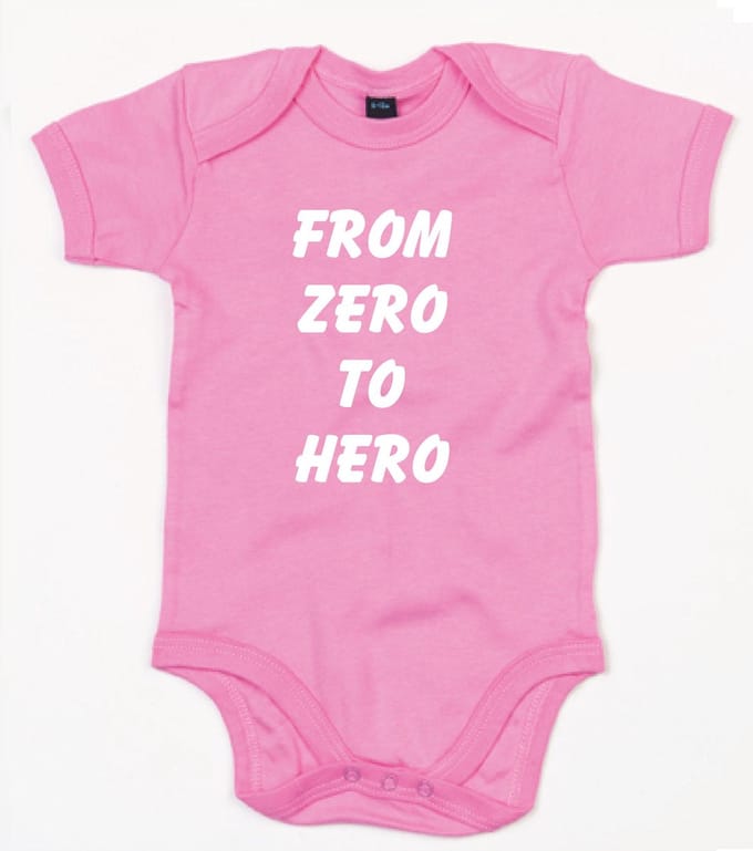 Rompertje From Zero To Hero-Bubble Gum Pink-12-18 Maanden