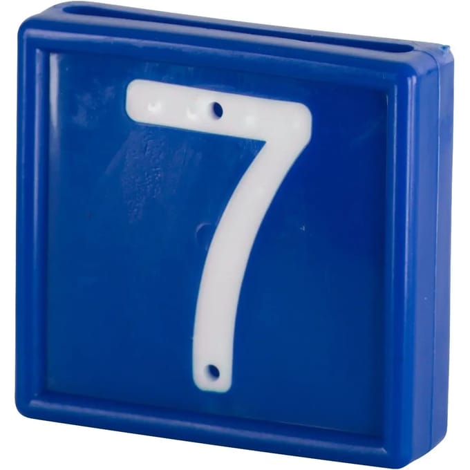 Genummerde markeerkraag om op de armband te schuiven Kerbl N°7 (x10)