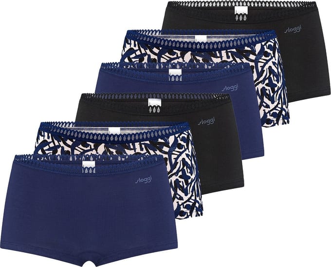 sloggi Dames shorts slip 6 pack GO Crush