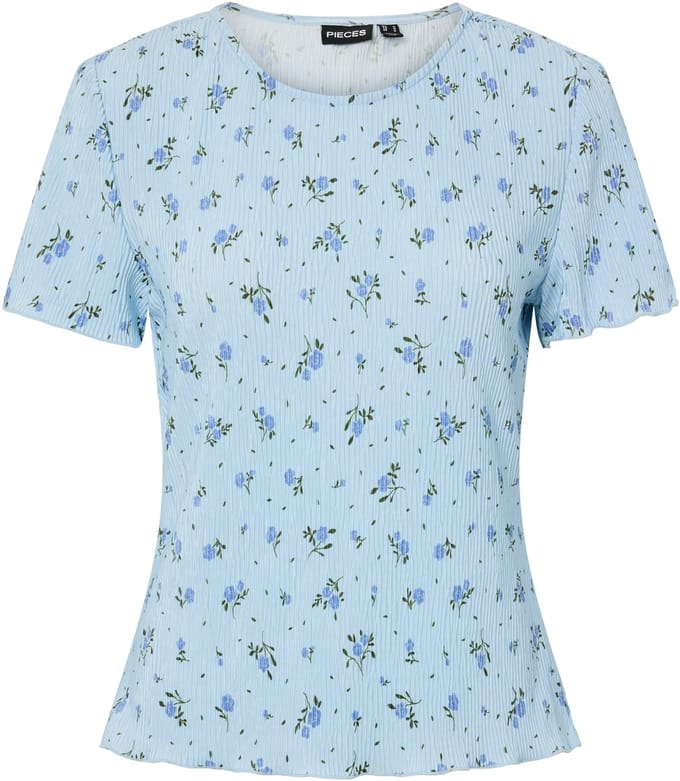 PIECES - PCFLORA SS O-NECK TOP JRS MSA BC - Dames - T-shirts