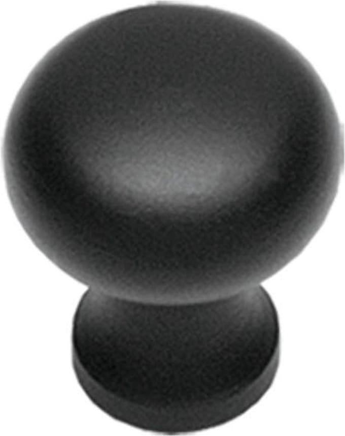 Intersteel Meubelknop Paddenstoel ø 30 mm smeedijzer zwart