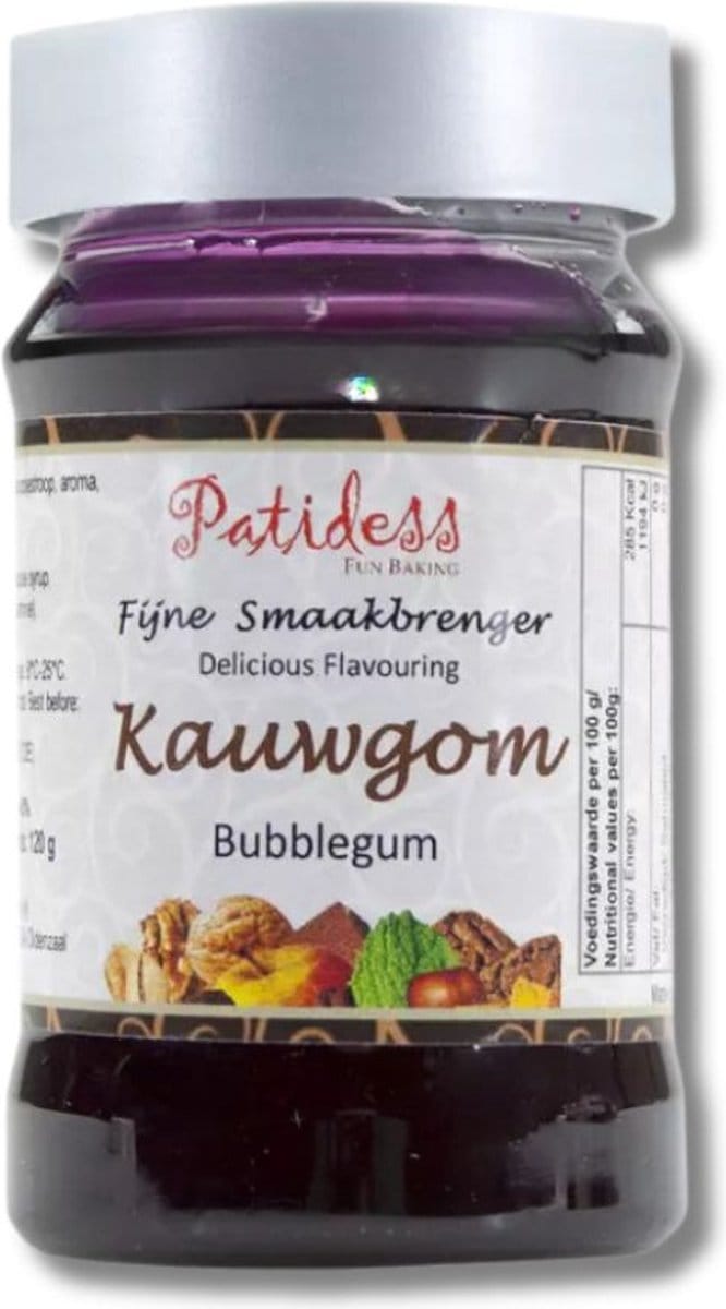 Patidess smaakstof kauwgom 120 gram