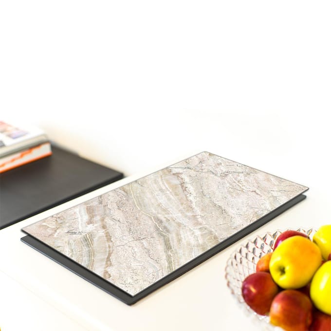TMK ArtDeko - Snijplank - Glas - 40x52 cm - Marmer