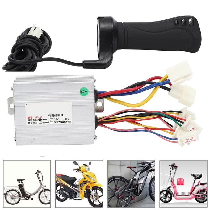 24V 500W Elektrische Fiets Geborstelde Controller Verlengkabel Stuur Elektrische Fiets Accessoires white