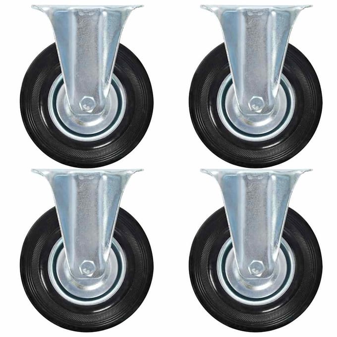 vidaXL Vaste wielen 4 st 125 mm