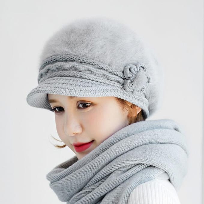 Chapeau chaud, chapeau épais, chapeau tendance pour femme, chapeau en coton peluche, chapeau bohème chic, chapeau coupe-vent automne-hiver red