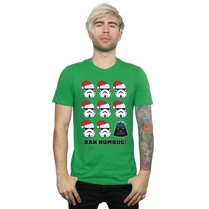 Star Wars Heren Kerstmis Humbug T-Shirt (Iers Groen)