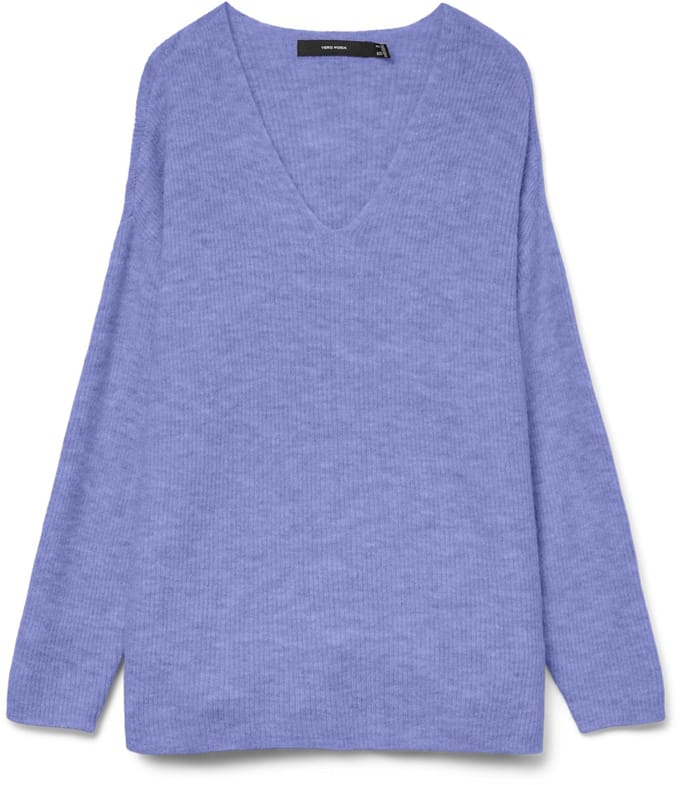 VERO MODA VMCREWLEFILE LS V-NECK BLOUSE NOOS Dames Trui - Maat S