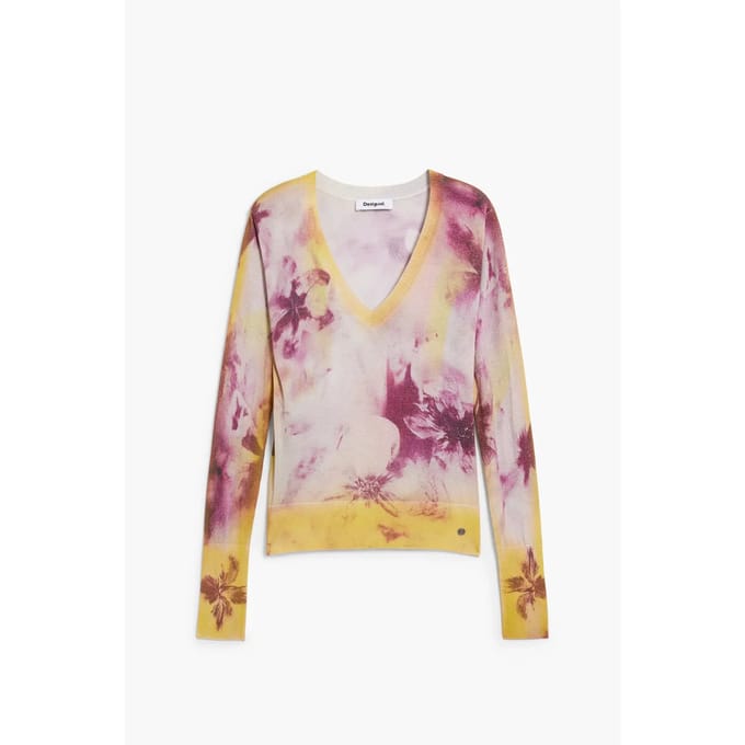 Desigual Giallo Viscose Dames Trui