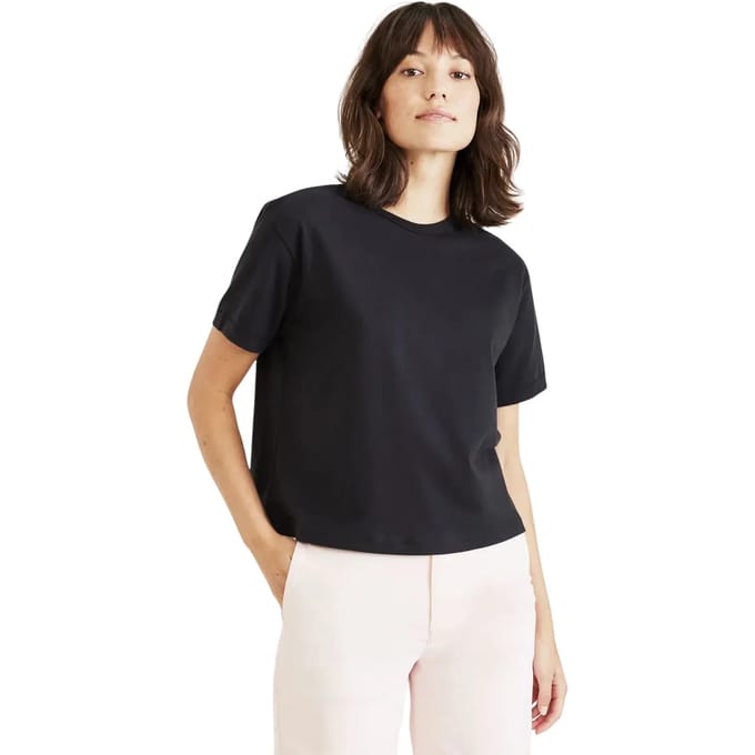 Dockers Crew T-shirt Met Korte Mouwen Zwart M Vrouw