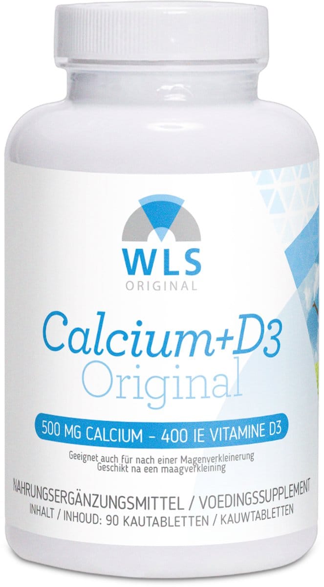 WLS Original Calcium Kauwtabletten Kers na je Maagverkleining 90 st